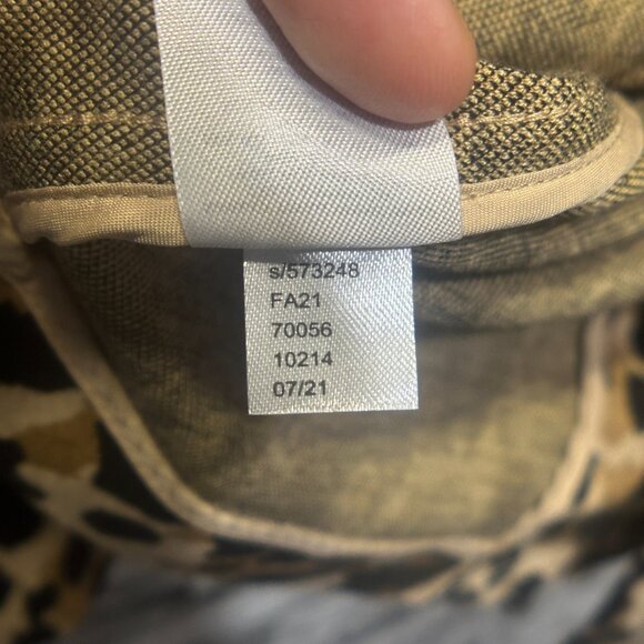 EUC LOFT Leopard One Button Blazer Jacket Women's Size Medium Petite - Picture 9 of 11